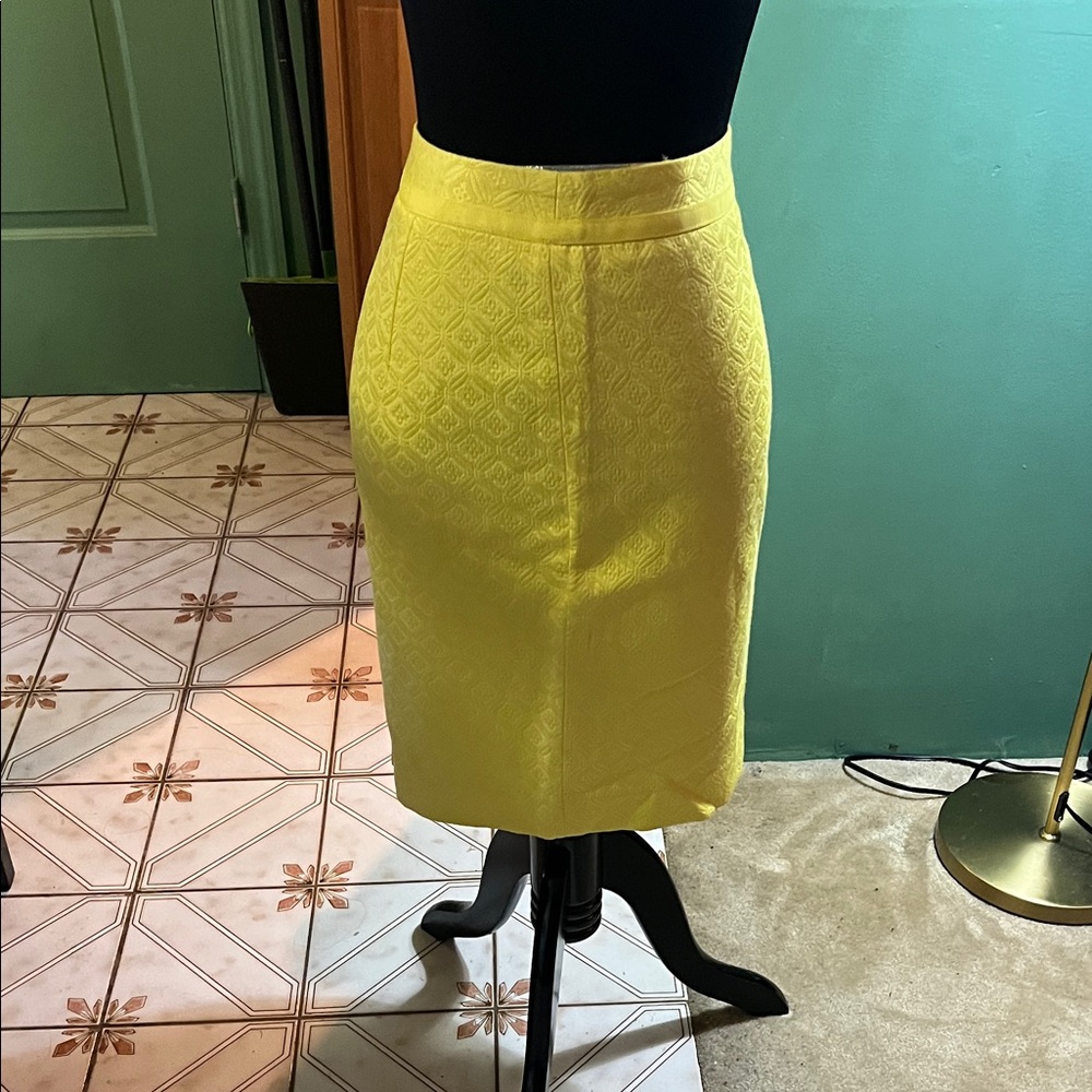 Yellow Pencil Skirt